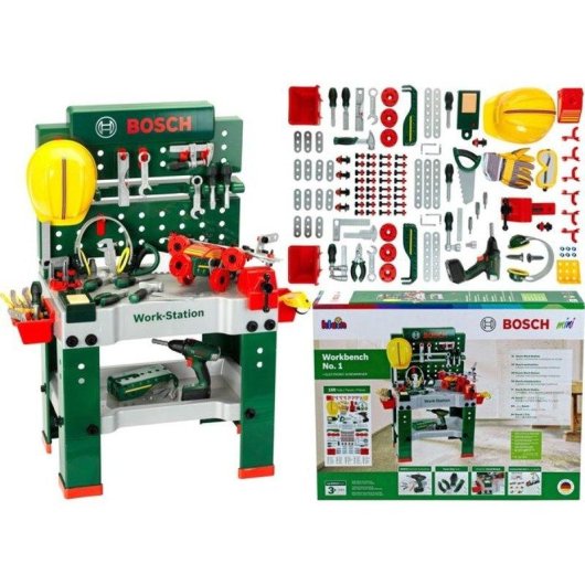 Banca Lavoro Klein Bosch Mini Workstation N°1 150 Accessori Cacciavite Elettronico