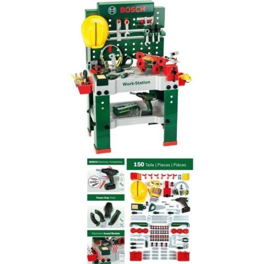 Banca Lavoro Klein Bosch Mini Workstation N°1 150 Accessori Cacciavite Elettronico