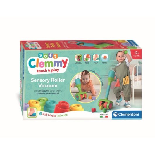 Gioco Sensoriale Clemmy Sensory Roller Vacuum Clementoni 6 Mattoncini Morbidi