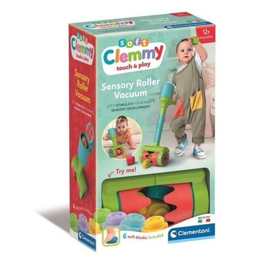 Gioco Sensoriale Clemmy Sensory Roller Vacuum Clementoni 6 Mattoncini Morbidi