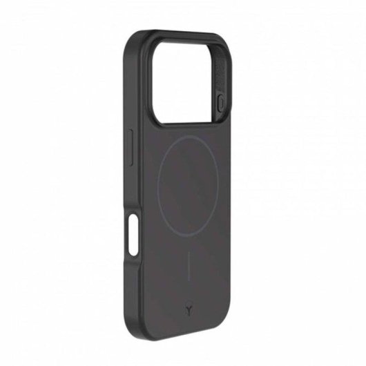 Funda para móvil Force Case Silicona Reforzada Mate Negra con MagSafe para iPhone 17 Pro