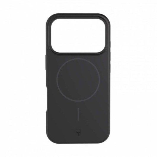 Funda para móvil Force Case Silicona Reforzada Mate Negra con MagSafe para iPhone 17 Pro