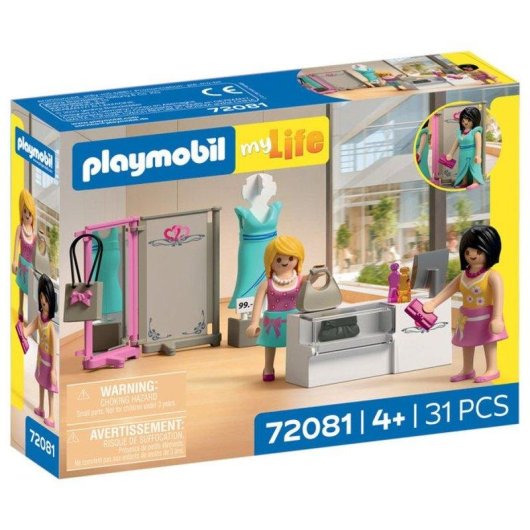 Giocattolo Playmobil 72081 Boutique de Mode My Life 31 Pezzi 2 Figure