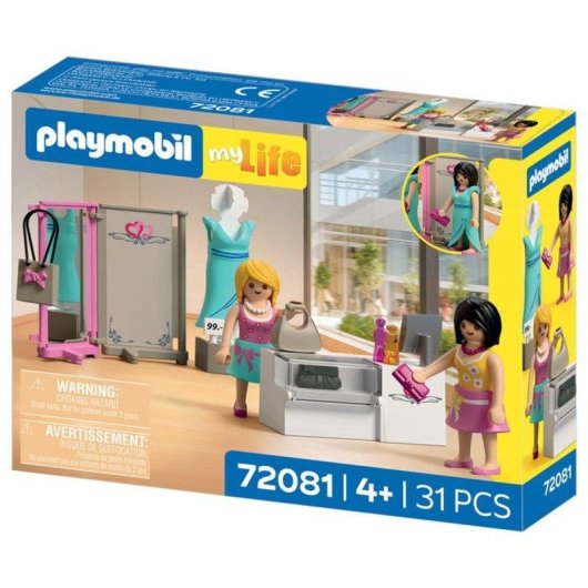 Giocattolo Playmobil 72081 Boutique de Mode My Life 31 Pezzi 2 Figure
