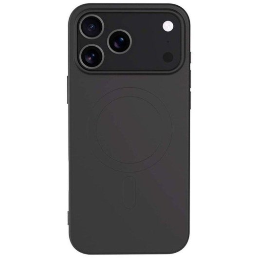 Cover Bigben Connected Silicone MagSafe Nera Soft Touch per iPhone 17 Pro Max
