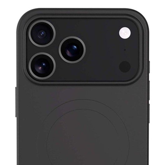 Cover Bigben Connected Silicone MagSafe Nera Soft Touch per iPhone 17 Pro Max
