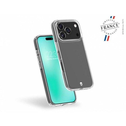 Capa transparente reforçada Force Case Feel com inserts Tryax 3D para iPhone 17 Pro