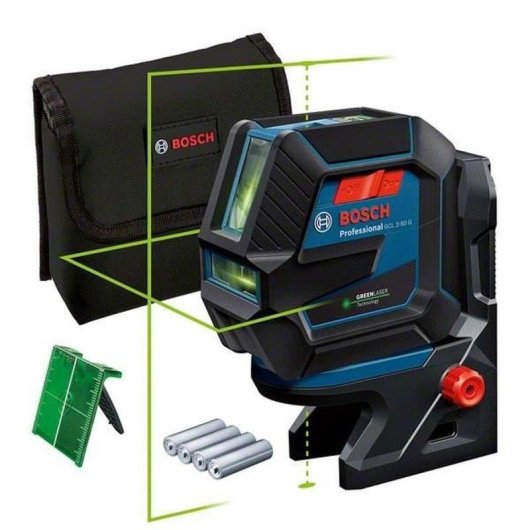 Nivelador láser Bosch Professional GCL 2-50 G Verde 2 Líneas 2 Puntos IP64