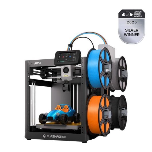 3D-Drucker Flashforge AD5X 4 Farben Wifi Ethernet USB mit Sichtfenster