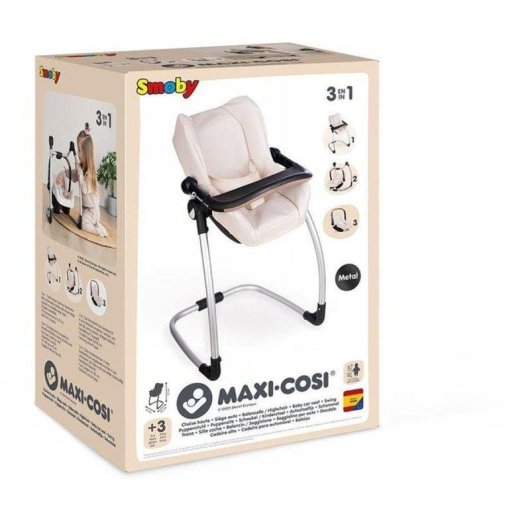 Seggiolino per Bambole Smoby Maxi-Cosi 3 in 1 Beige Fino a 42 cm