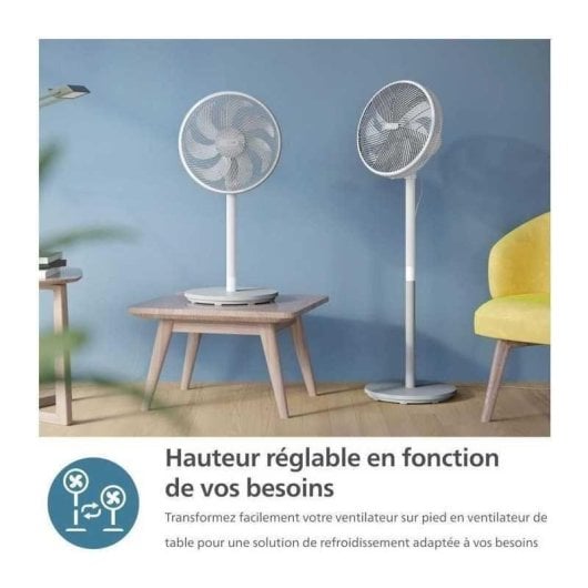 Standventilator Philips CX2550/00 50W 40cm 3 Stufen Ultra-leise Oszillation Timer