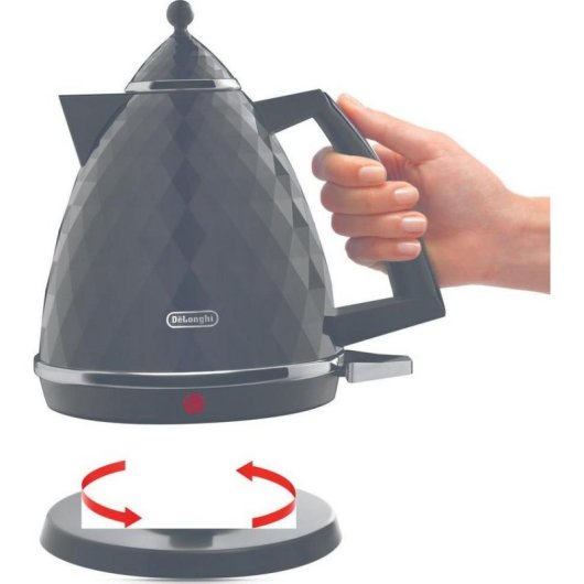 Chaleira Elétrica De'Longhi Brillante KBJ 2001.BK 1,7L 2000W Preta