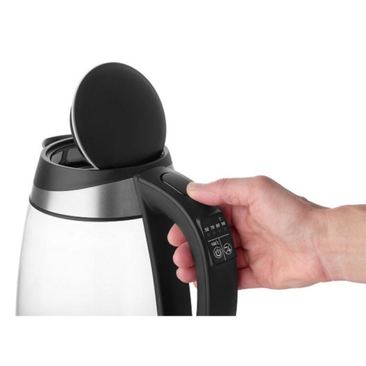 Wasserkocher Concept RK4120 1,7 L 2200 W Schwarz Edelstahl Glas