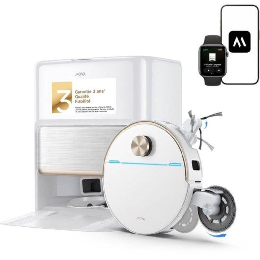Saugroboter mit Wischfunktion Mova V70 Ultra Complete Intelligente Navigation 40.000 Pa