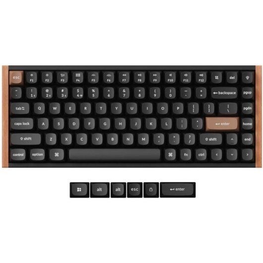 Teclado Keychron K2 HE magnético 75% com switches Gateron RGB inglês US