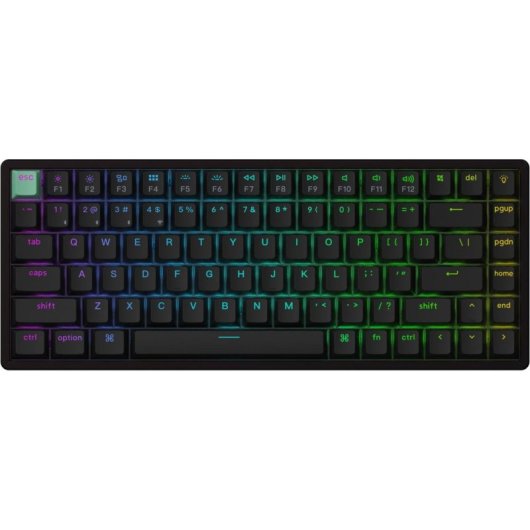 Teclado Keychron K2 HE magnético 75% com switches Gateron RGB inglês US