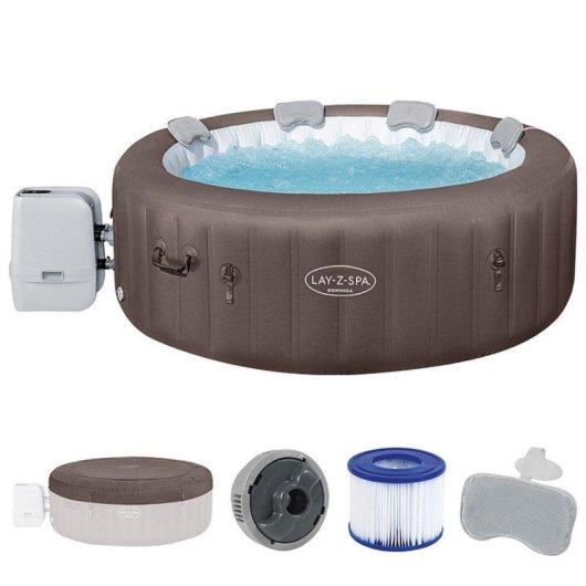 Spa gonflable carré Bestway Lay-Z-Spa Dominica Hydrojet Pro 7 places