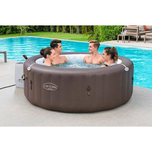 Spa gonflable carré Bestway Lay-Z-Spa Dominica Hydrojet Pro 7 places