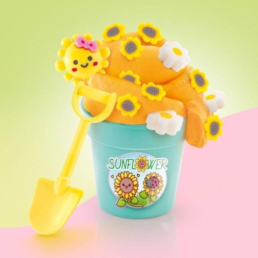 Kit Creativo Slime Canal Toys So Slime Flower Mini Garden Rosa Con 6 Vasetti