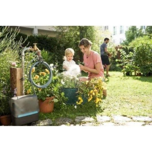 Gartenschlauch Spirale Gardena 7,5 m mit integriertem Halter und Anschlussset