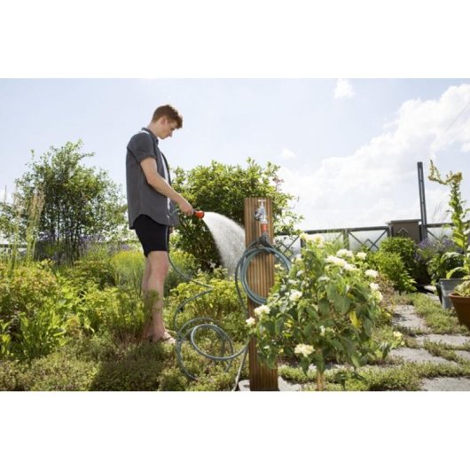 Gartenschlauch Spirale Gardena 7,5 m mit integriertem Halter und Anschlussset