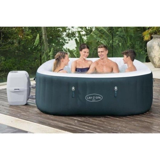 Jacuzzi Bestway Lay-Z-Spa Ibiza AirJet 4-6 Personnes 180x180 cm 140 AirJets