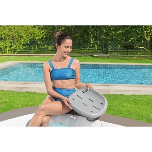 Aufblasbare Sitzgelegenheit Lay-Z-Spa Höhenverstellbar 8-12 cm Grau