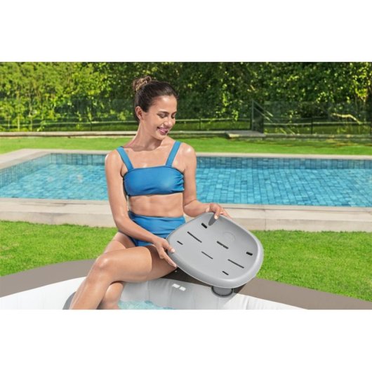 Aufblasbare Sitzgelegenheit Lay-Z-Spa Höhenverstellbar 8-12 cm Grau