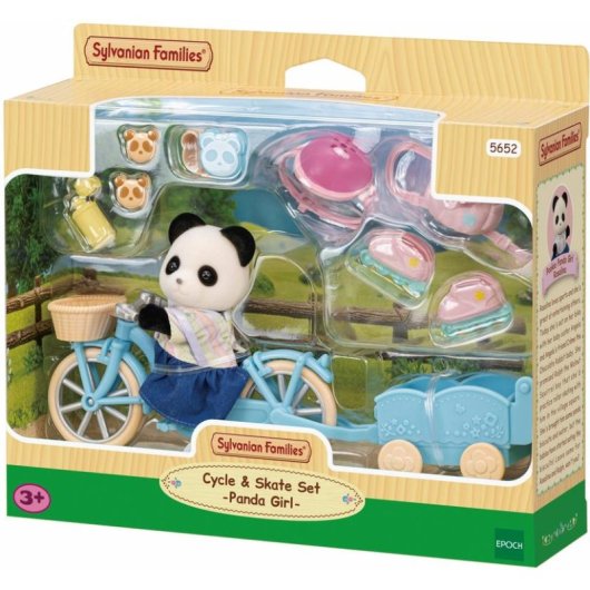Set Sylvanian Families 5652 Bicicletta con Rimorchio e Accessori