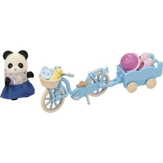 Set Sylvanian Families 5652 Bicicletta con Rimorchio e Accessori