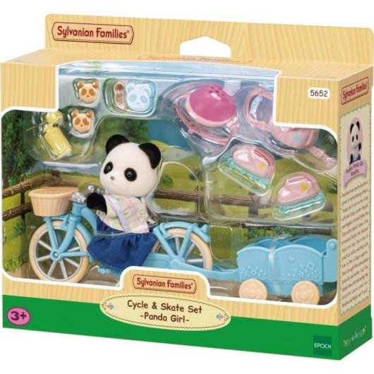 Set Sylvanian Families 5652 Bicicletta con Rimorchio e Accessori