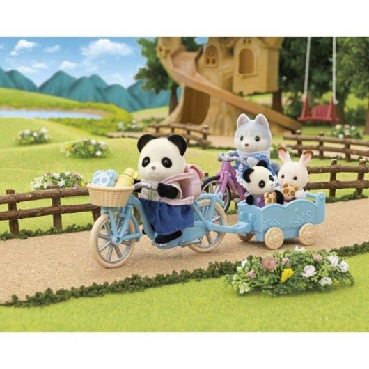 Set Sylvanian Families 5652 Bicicletta con Rimorchio e Accessori