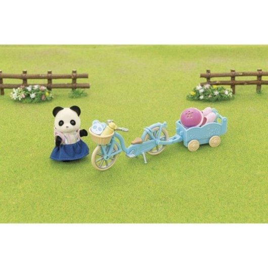 Set Sylvanian Families 5652 Bicicletta con Rimorchio e Accessori
