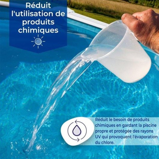 Cubierta solar para piscina Gre CPROV810 Oval 8,10 x 4,70 m Azul