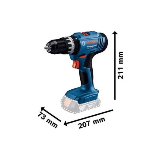 Taladro percutor inalámbrico Bosch Professional GSB 18V-25 18V 2x2.0 Ah 56 Nm