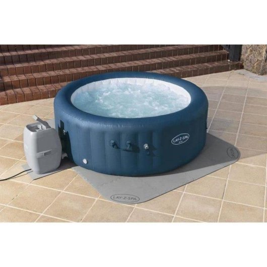 Bodenfliese Bestway Lay-Z-Spa 196 x 196 cm Grau 17-teilig