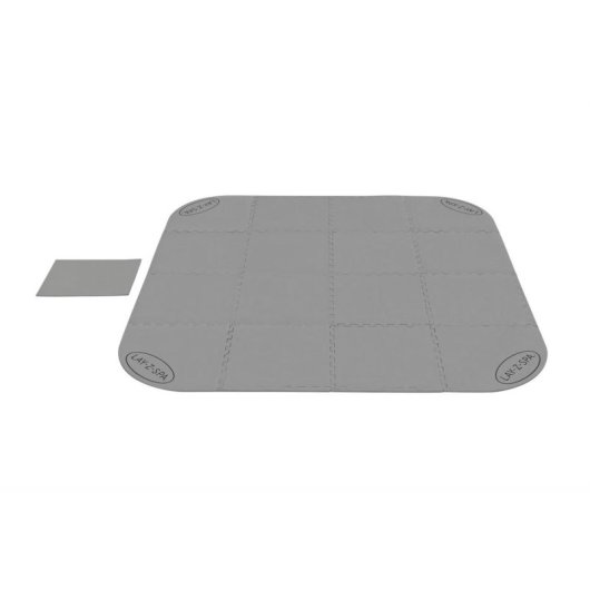 Bodenfliese Bestway Lay-Z-Spa 196 x 196 cm Grau 17-teilig