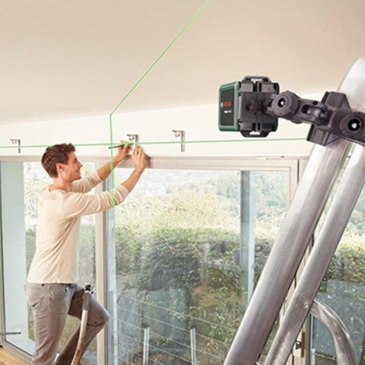 Laser livella Bosch Quigo Green Autolivellante ±4° Precisione ±0,6 mm/m Portata 12 m Filetto 1/4"