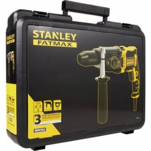 Parafusadora Percutor Stanley FMEH850K 850W Mandril Auto-travante