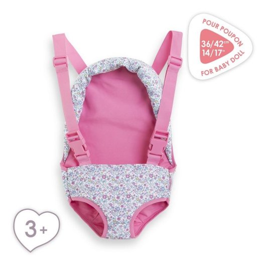 Portabebés Corolle Floral para Muñecas 36-42 cm Rosa
