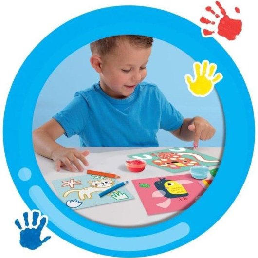 Kit Creativo SES Creative My First 3 en 1 Pintar, Colorear y Pegatinas