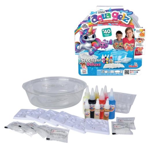 Kit Creativo Simba Aqua Gelz Deluxe per Creare Figure 3D con Gel Colorato