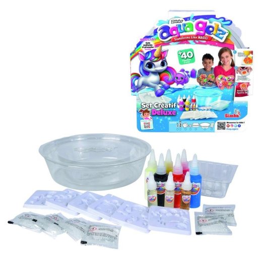 Kit Creativo Simba Aqua Gelz Deluxe per Creare Figure 3D con Gel Colorato
