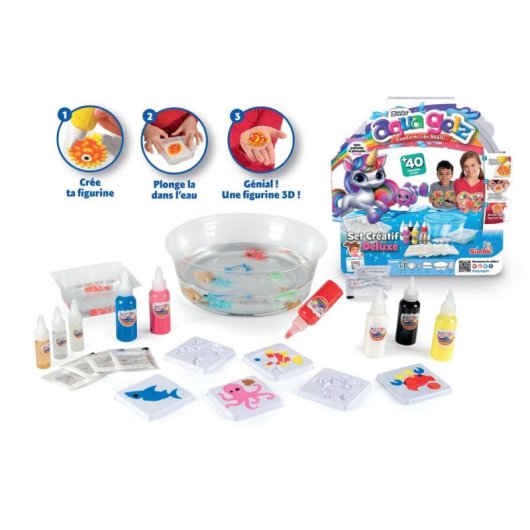 Kit Creativo Simba Aqua Gelz Deluxe per Creare Figure 3D con Gel Colorato