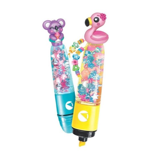 Kit Creativo Clementoni Crée Tes Fluos Summer Friends 2 Pennarelli