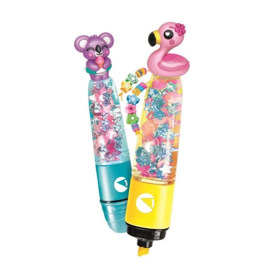 Kit Creativo Clementoni Crée Tes Fluos Summer Friends 2 Pennarelli
