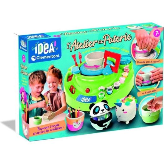 Kit Tornio da Vasaio Elettrico Bambini Completo Clementoni
