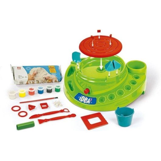 Kit Tornio da Vasaio Elettrico Bambini Completo Clementoni
