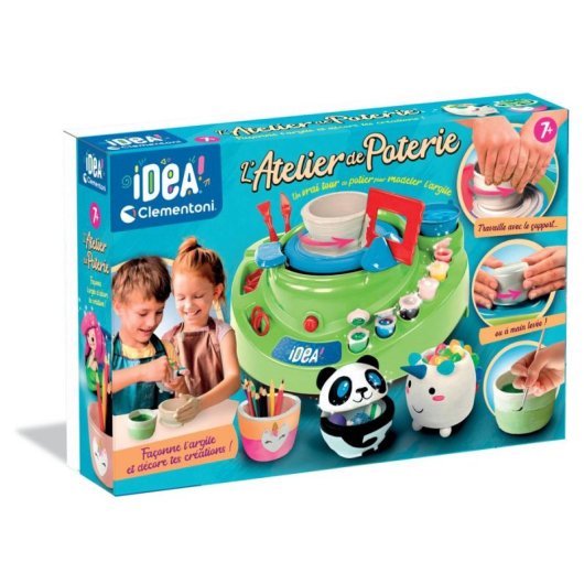 Kit Tornio da Vasaio Elettrico Bambini Completo Clementoni