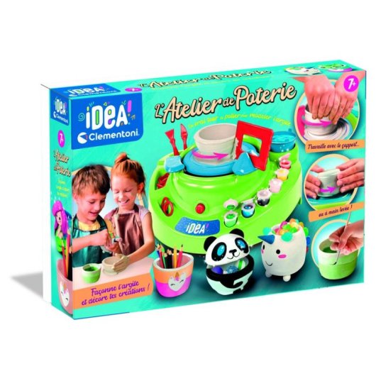 Kit Tornio da Vasaio Elettrico Bambini Completo Clementoni
